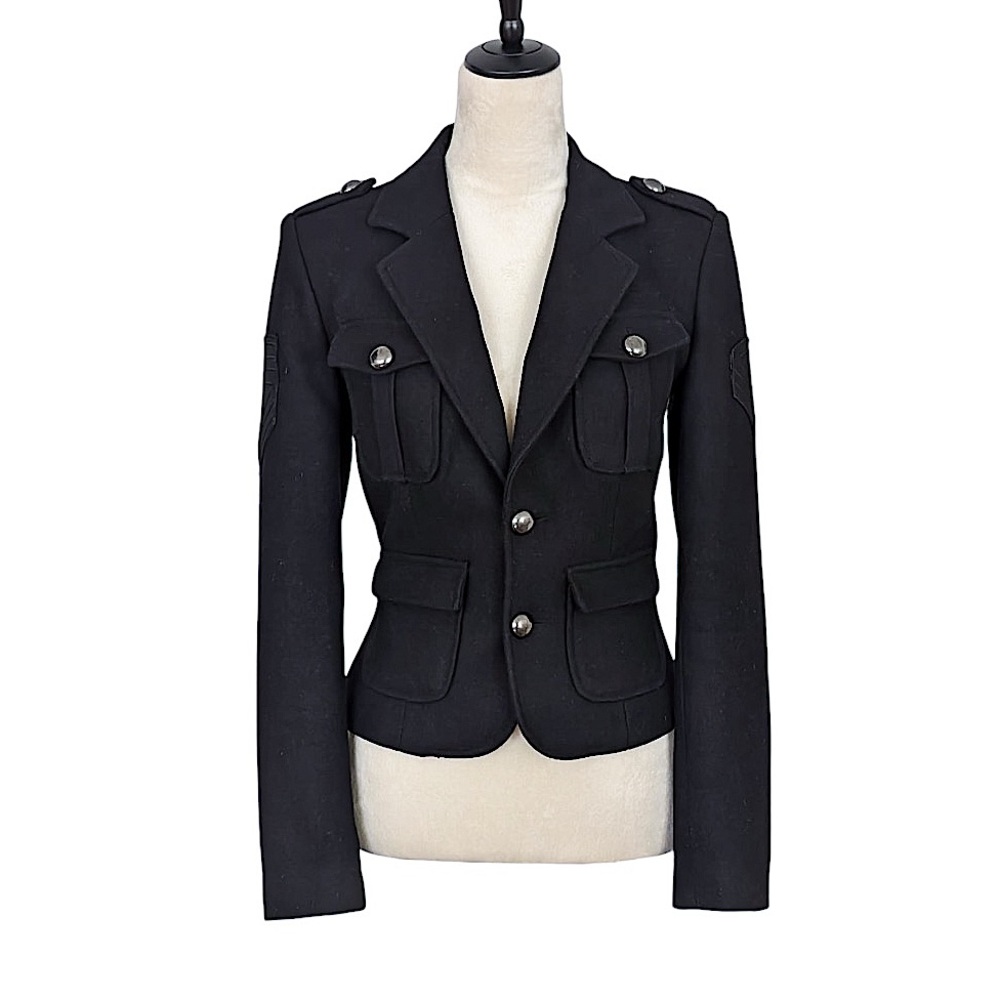 TART COLLECTIONS Vintage Military Style Jacket Coat Size XS Nieman Marcus